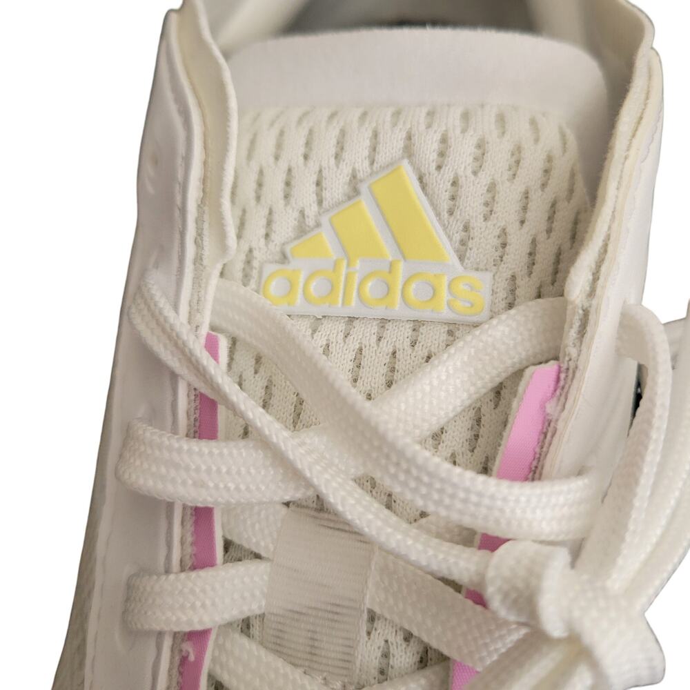 Adidas Avryn White Wonder Blue Women Athletic Running Sneakers Size 10 Mesh - Picture 6 of 8